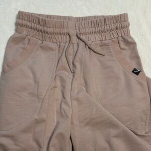 Womens Drawstring Jogger Pants - Beige